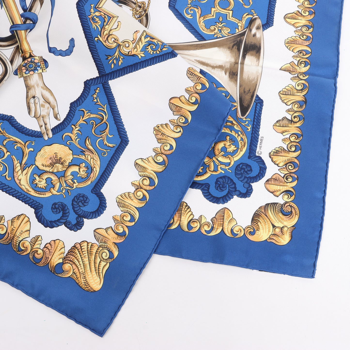 Hermès Carré 90 "LVDOVICVS MAGNVS" Silk Scarf