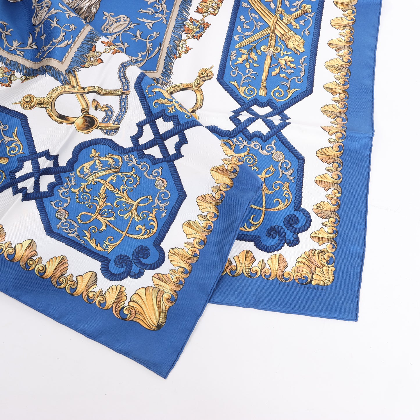 Hermès Carré 90 "LVDOVICVS MAGNVS" Silk Scarf