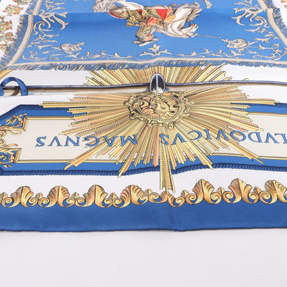 Hermès Carré 90 "LVDOVICVS MAGNVS" Silk Scarf