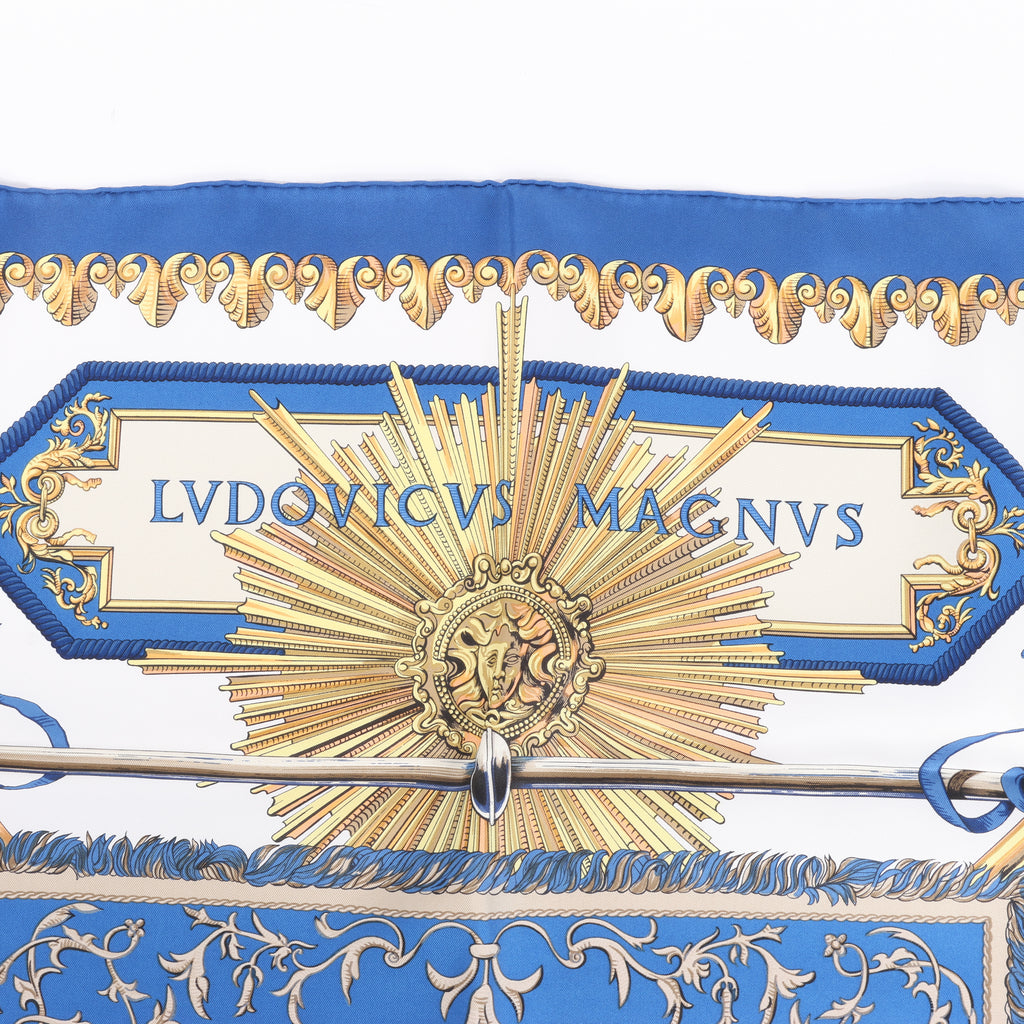 Hermès Carré 90 "LVDOVICVS MAGNVS" Silk Scarf