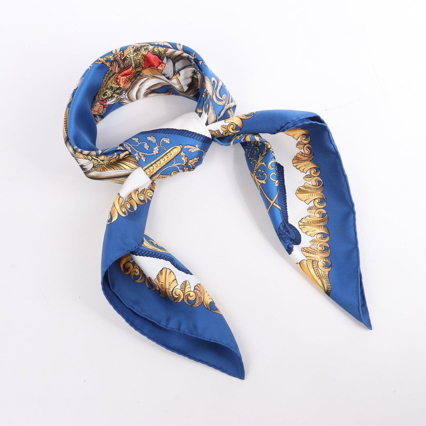 Hermès Carré 90 "LVDOVICVS MAGNVS" Silk Scarf