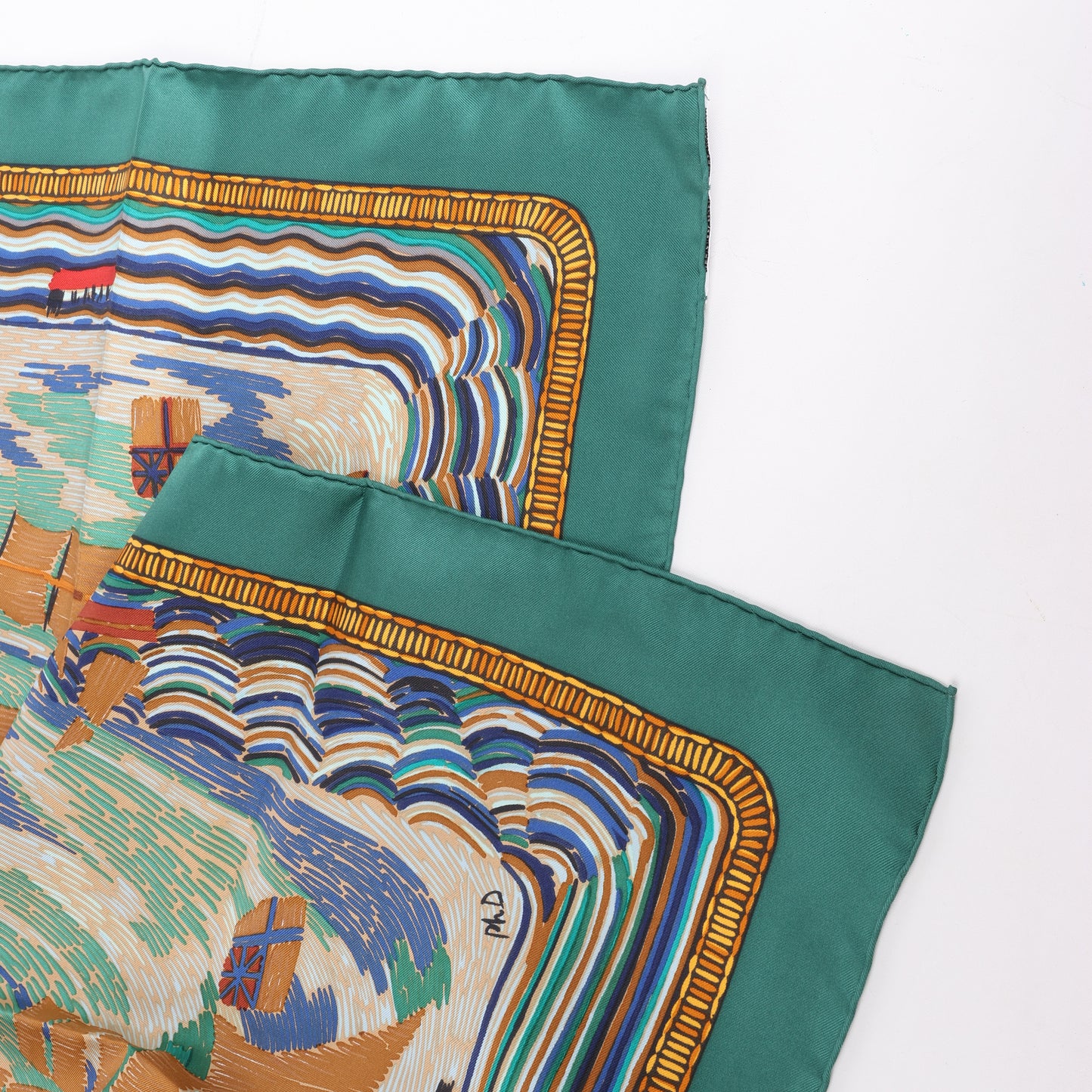 Hermès Carré 90 "HENRY F SMITH SAILOR " Silk Scarf