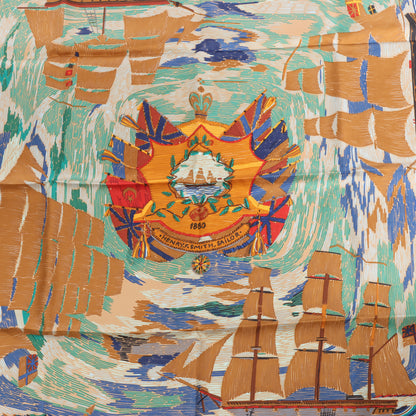 Hermès Carré 90 "HENRY F SMITH SAILOR " Silk Scarf
