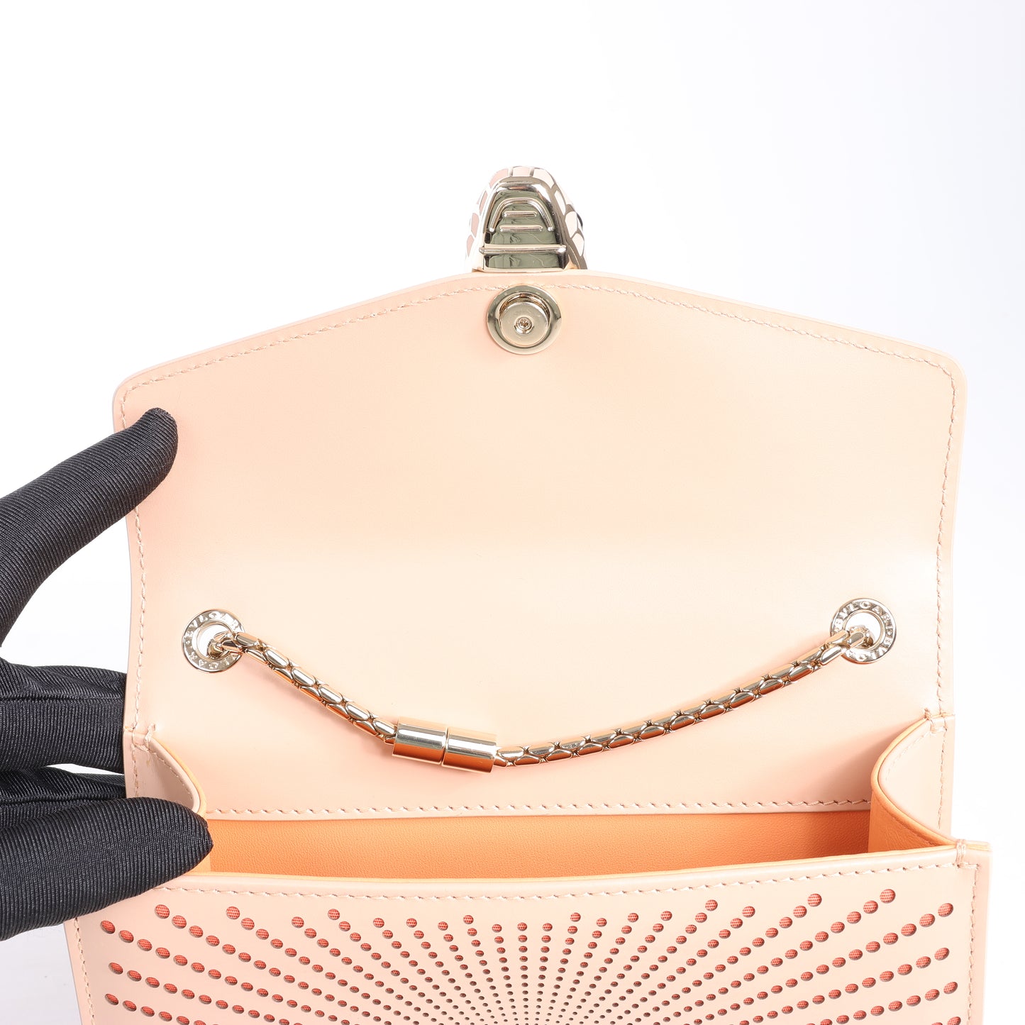 Sac à bandoulière BVLGARI Serpenti en cuir rose
