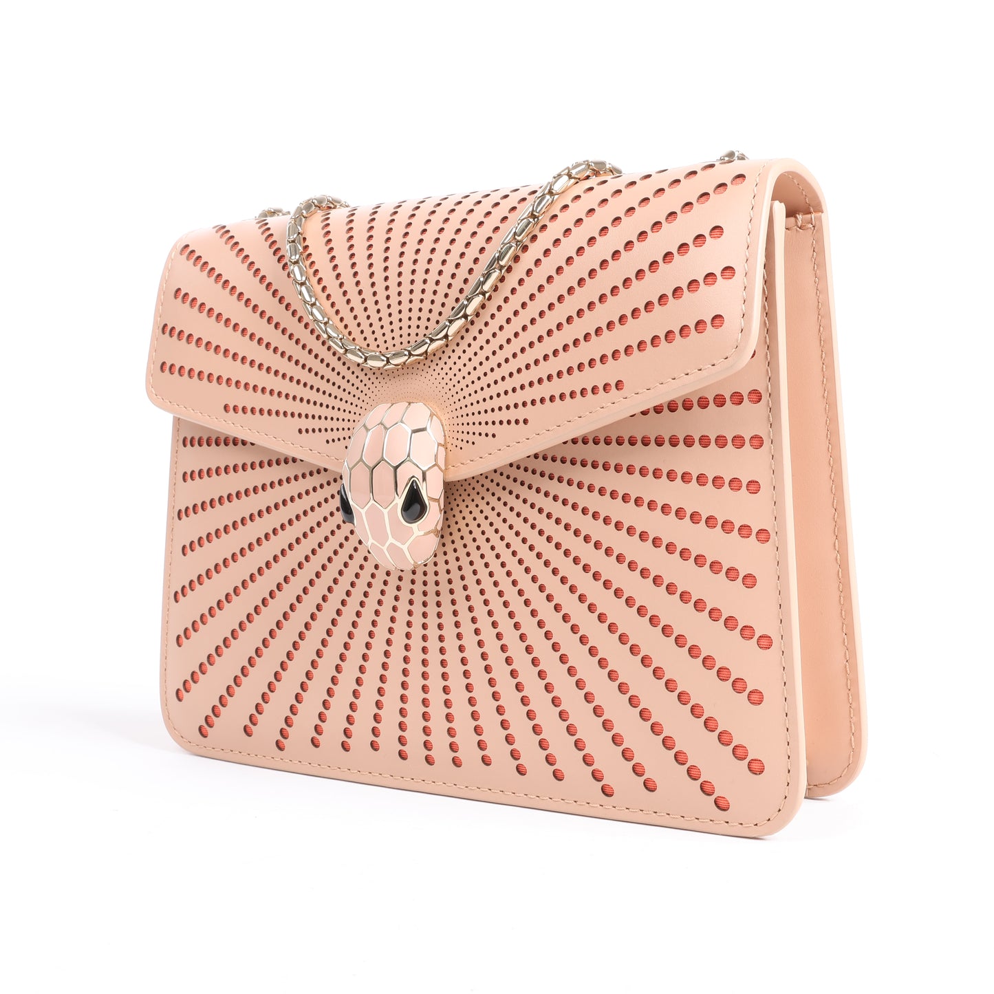 Sac à bandoulière BVLGARI Serpenti en cuir rose