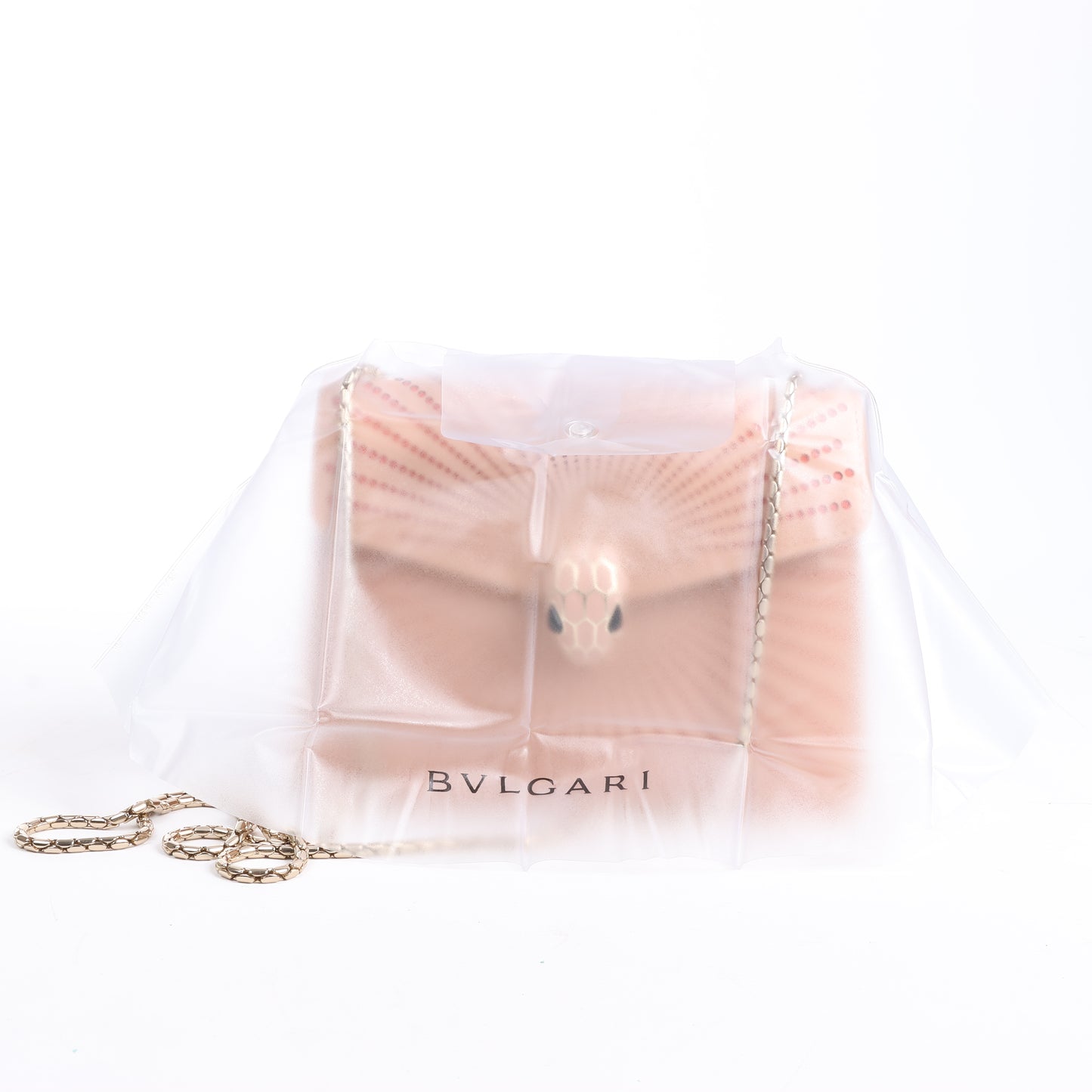 Sac à bandoulière BVLGARI Serpenti en cuir rose