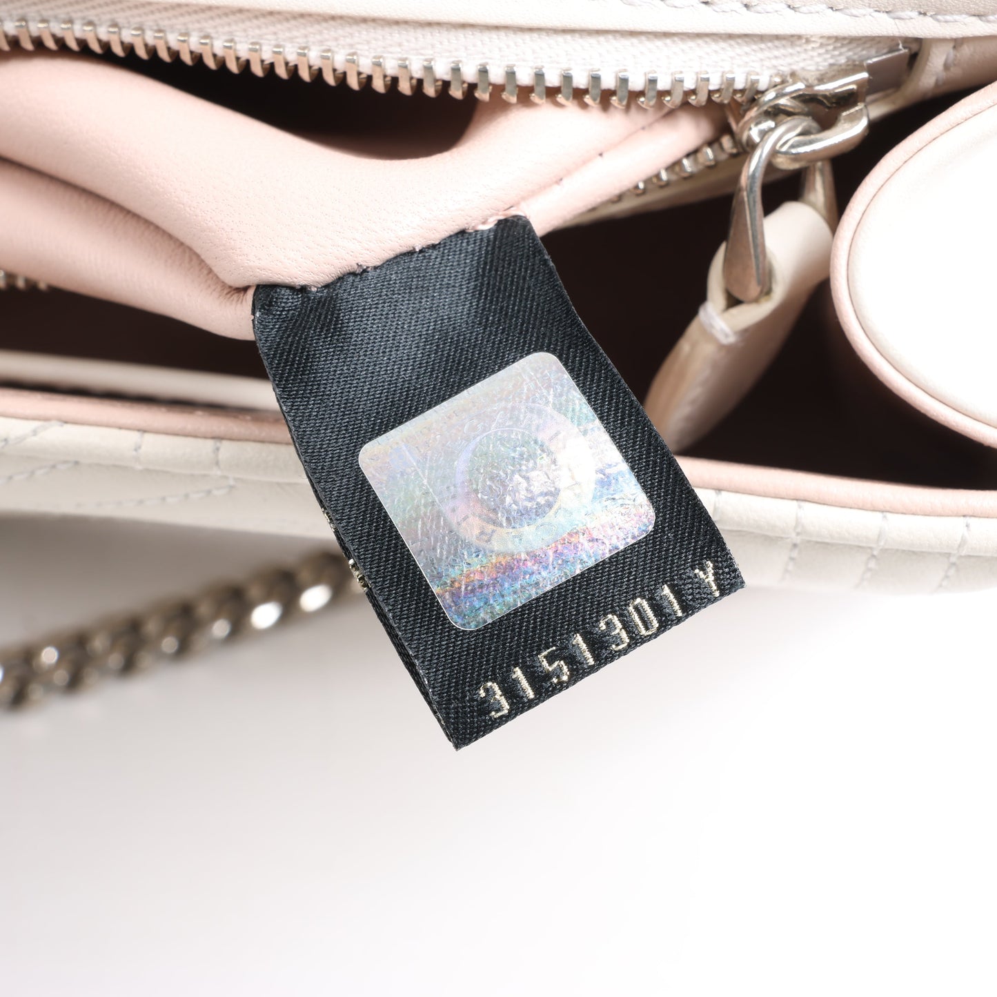 BVLGARI Serpenti Leather Chain Shoulder Bag in White