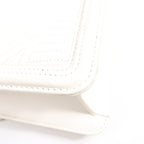 BVLGARI Serpenti Leather Chain Shoulder Bag in White