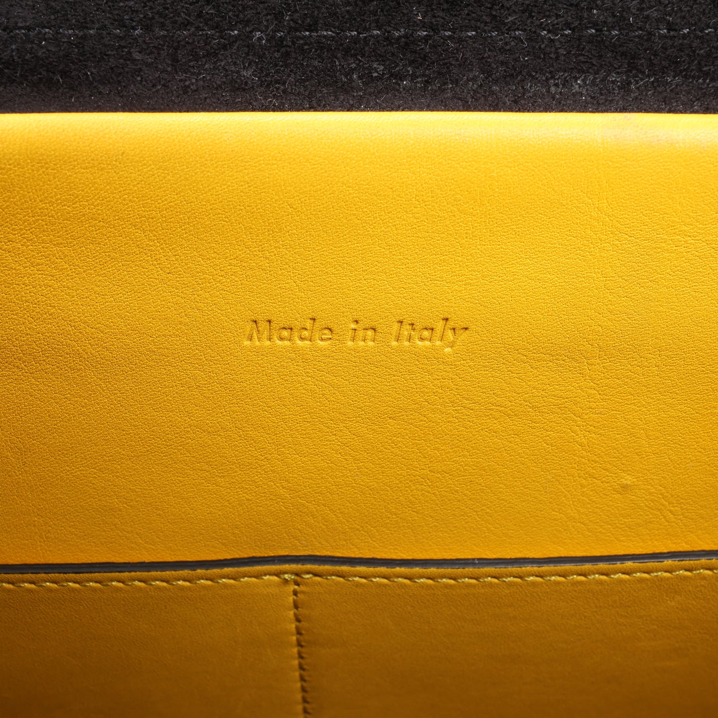 CELINE Smooth Calfskin Mini Belt Bag 2Way Handbag in Yellow