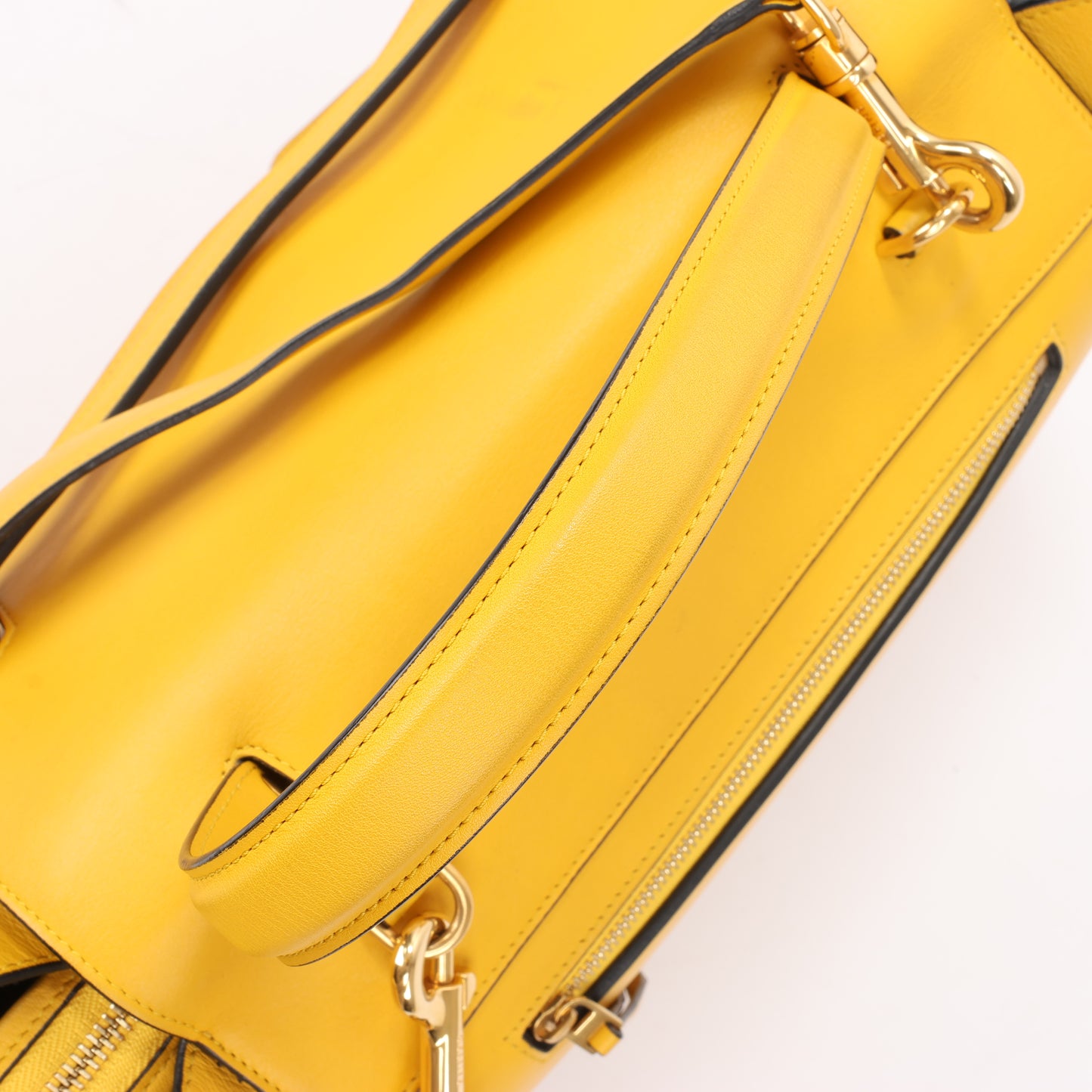 CELINE Smooth Calfskin Mini Belt Bag 2Way Handbag in Yellow