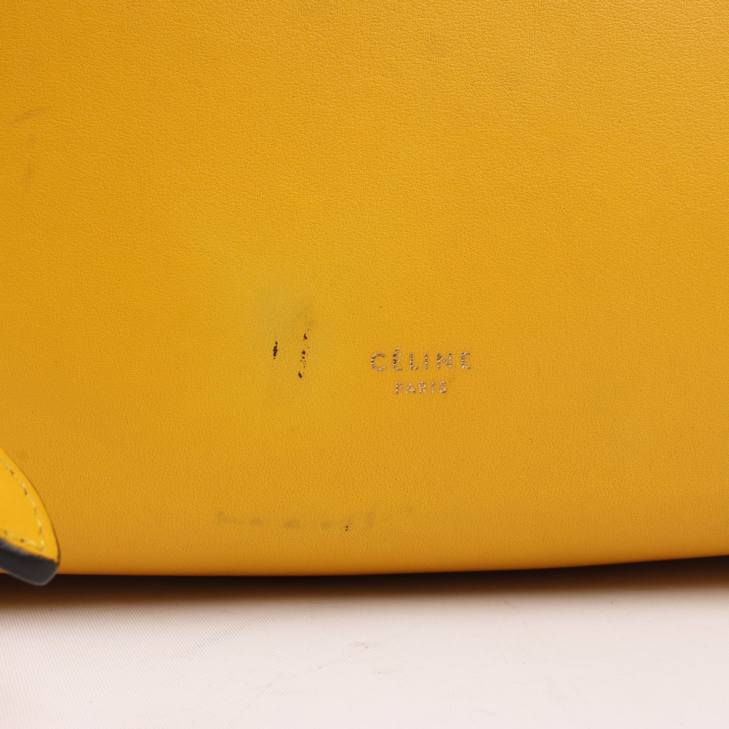 CELINE Smooth Calfskin Mini Belt Bag 2Way Handbag in Yellow