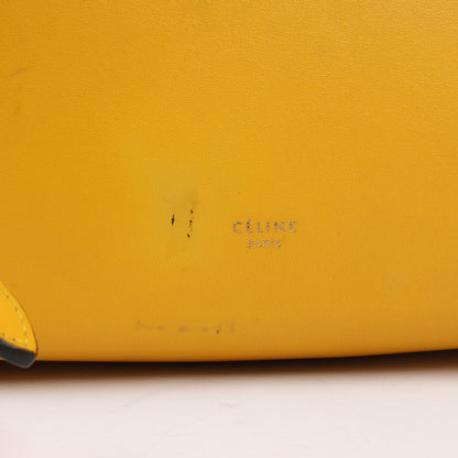 CELINE Smooth Calfskin Mini Belt Bag 2Way Handbag in Yellow
