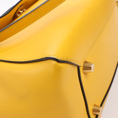 CELINE Smooth Calfskin Mini Belt Bag 2Way Handbag in Yellow