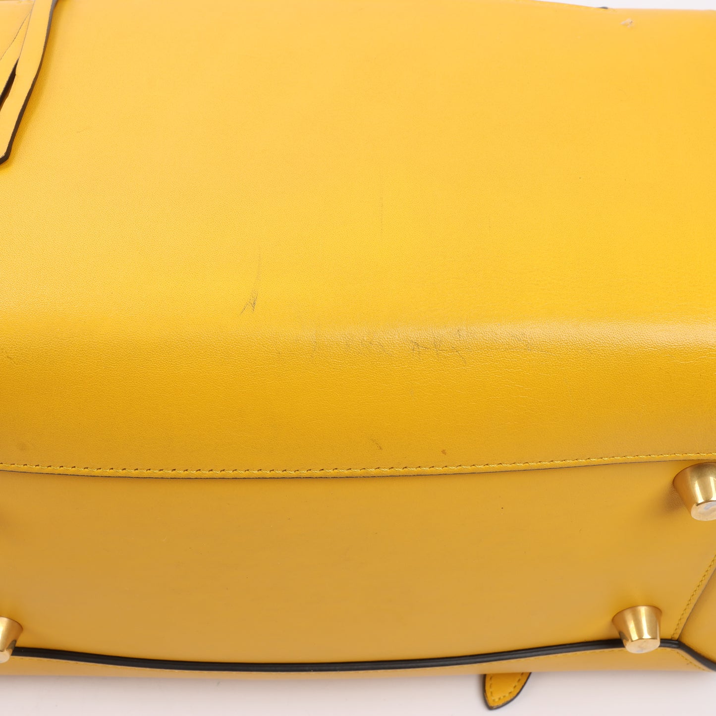 CELINE Smooth Calfskin Mini Belt Bag 2Way Handbag in Yellow
