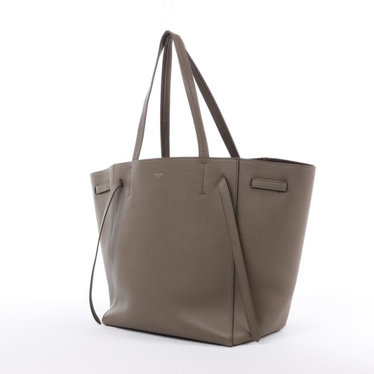 Celine – Cabas Phantom – Kleine Schultertasche aus Leder in Taupe