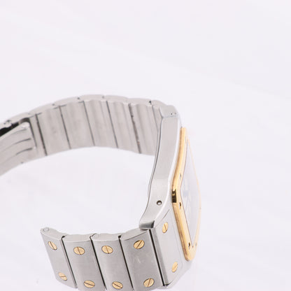 Cartier Santos Galbee W20011C4 1566BB084033 SS×YG QZ Uhr mit Elfenbein-Zifferblatt