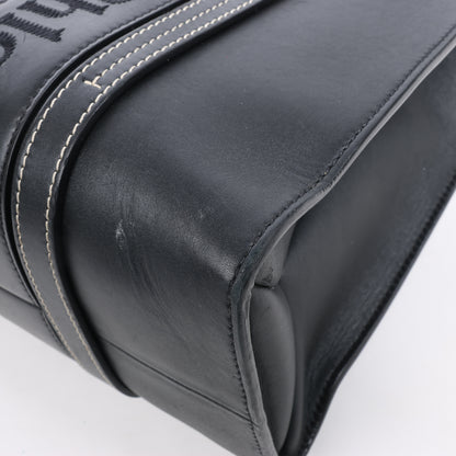 Chloe Woody Medium Leather Tote bag Black