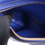 CELINE Trapeze Leather x Suede 2Way Handbag in Blue