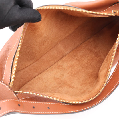 CELINE Supple Calfskin Medium Romy Shoulder Bag in Brown