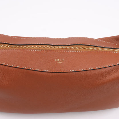 CELINE Supple Calfskin Medium Romy Shoulder Bag in Brown