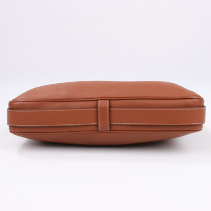 CELINE Supple Calfskin Medium Romy Shoulder Bag in Brown