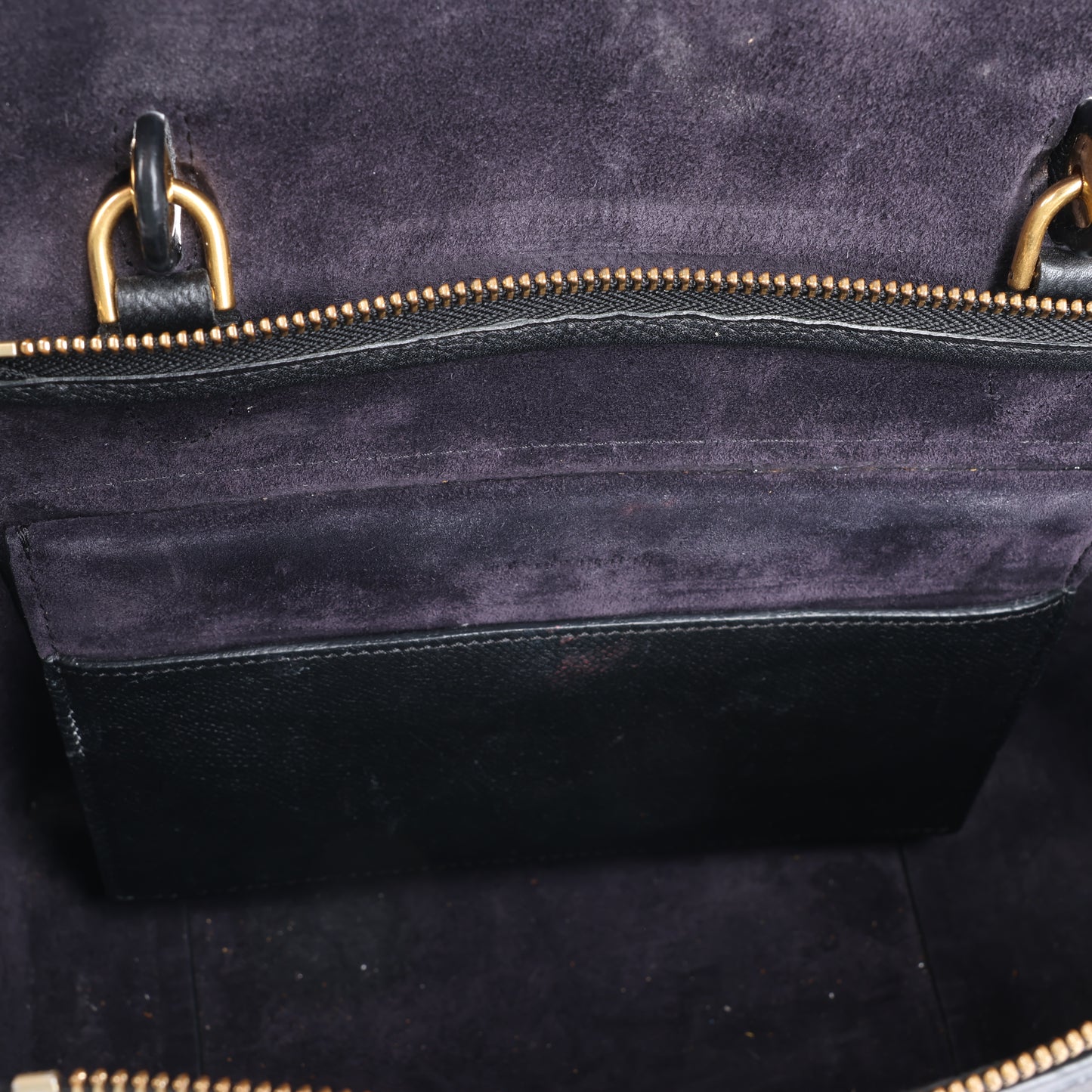 CELINE Belt Bag Grained Calfskin Micro 2Way Handbag in Black