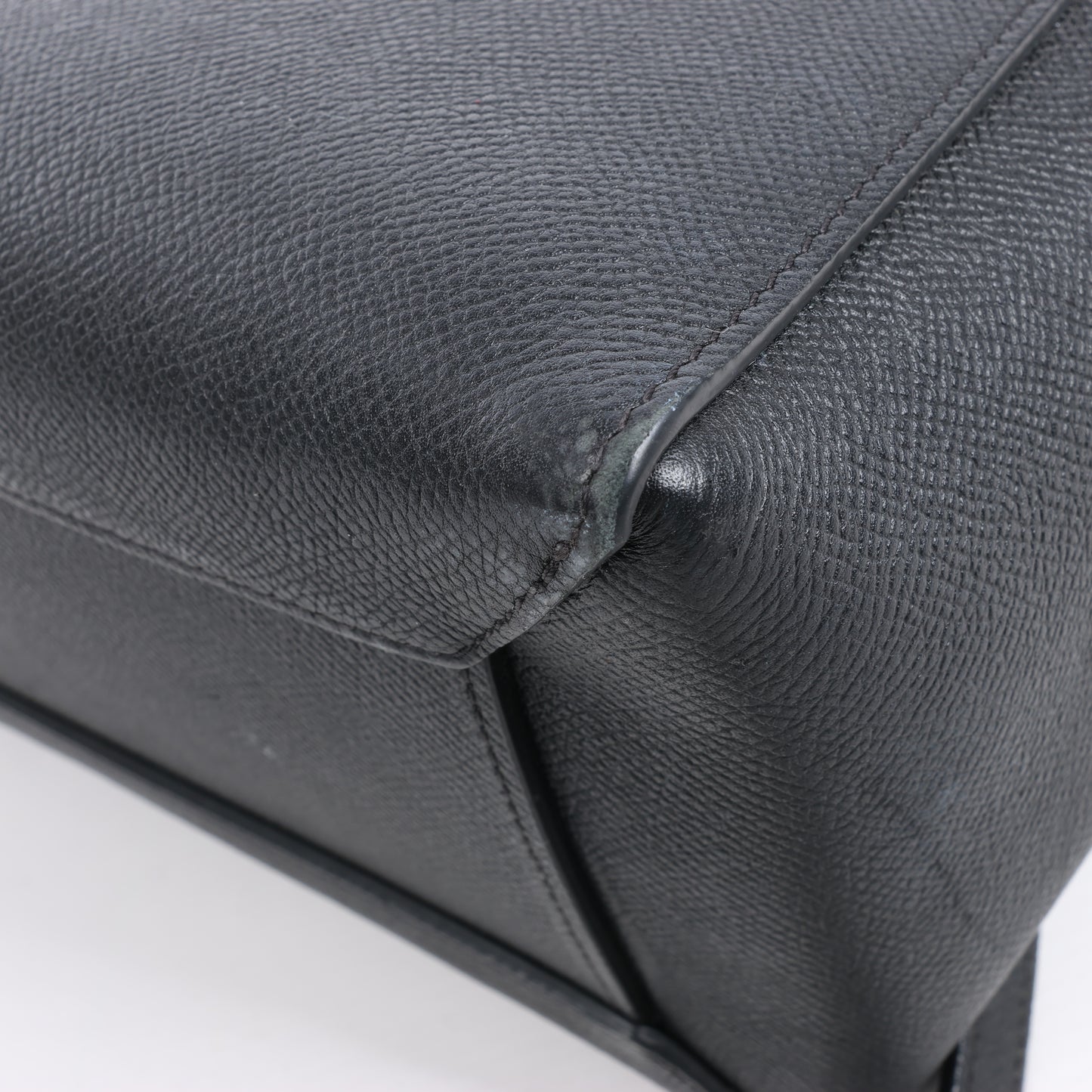 CELINE Belt Bag Grained Calfskin Micro 2Way Handbag in Black