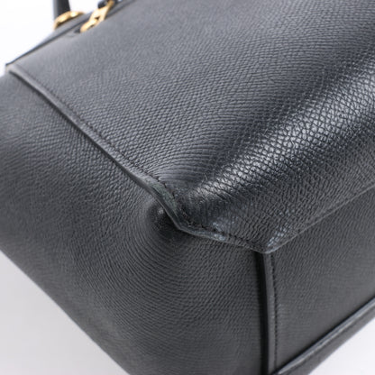 CELINE Belt Bag Grained Calfskin Micro 2Way Handbag in Black