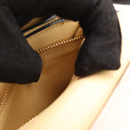 CELINE Classic Box Small Leather Shoulder Bag in Powder Beige