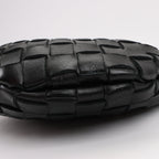 Bottega Veneta Intrecciato Sardines Leather Shoulder Bag in Black