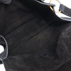 Saint Laurent Paris Amalia Leather Suede Shoulder bag in Black