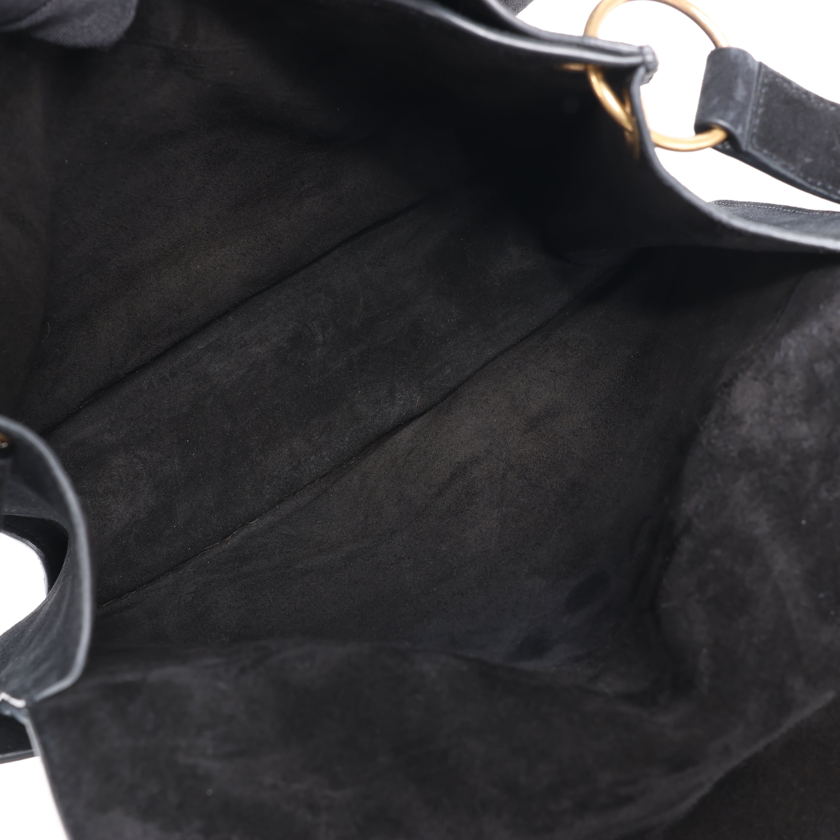 Saint Laurent Paris Amalia Leather Suede Shoulder bag in Black