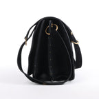 Saint Laurent Paris Amalia Leather Suede Shoulder bag in Black