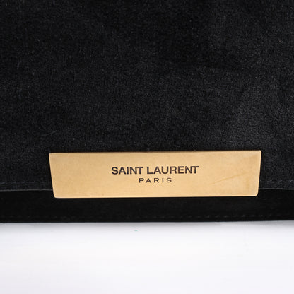 Saint Laurent Paris Amalia Leather Suede Shoulder bag in Black