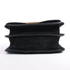 Saint Laurent Paris Amalia Leather Suede Shoulder bag in Black
