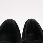 CHANEL Camelia Lace x Suede Sneakers in Black G34815, Size 37