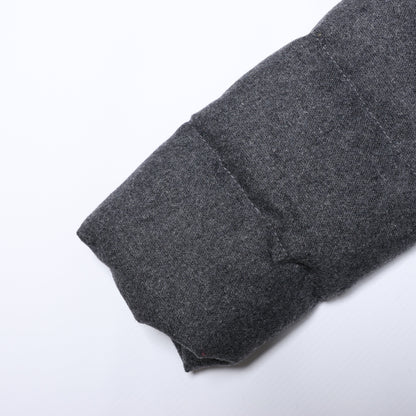 Fendi Pufferjacke aus Wollmischung mit Pelzbesatz, Größe 40