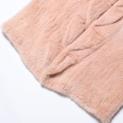Escada Rosa Nerzpelzmantel, Größe 38