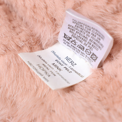 Manteau en fourrure de vison rose Escada, taille 38