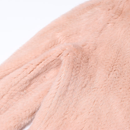 Manteau en fourrure de vison rose Escada, taille 38