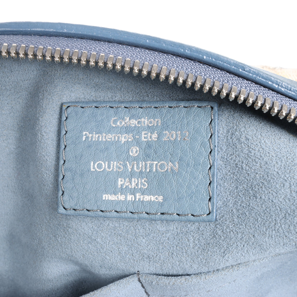 Louis Vuitton Monogram Denim Speedy Round GM 2Way Handbag in Beige