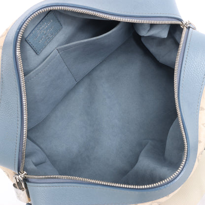 Louis Vuitton Monogram Denim Speedy Round GM 2Way Handbag in Beige