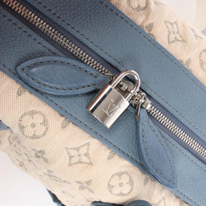 Louis Vuitton Monogram Denim Speedy Round GM 2Way Handbag in Beige