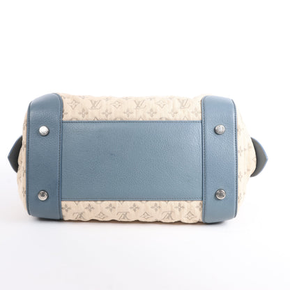 Louis Vuitton Monogram Denim Speedy Round GM 2Way Handbag in Beige