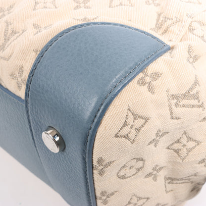 Louis Vuitton Monogram Denim Speedy Round GM 2Way Handbag in Beige