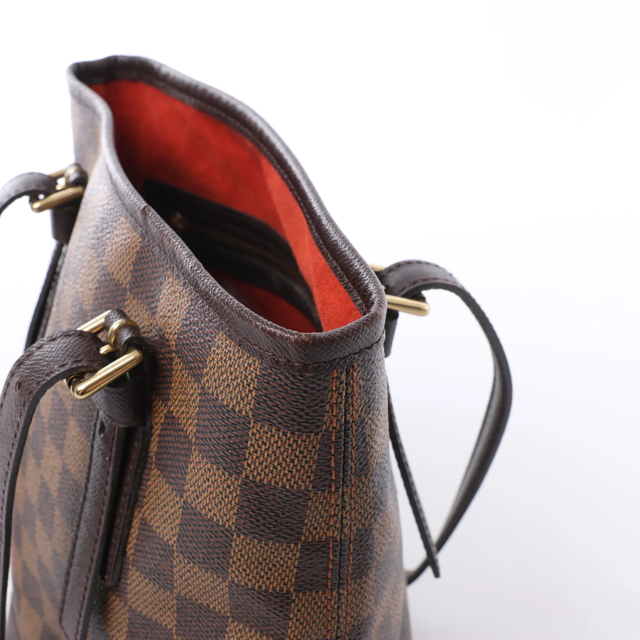 Louis Vuitton Malle Damier Ebene Shoulder Bag in Brown N42240