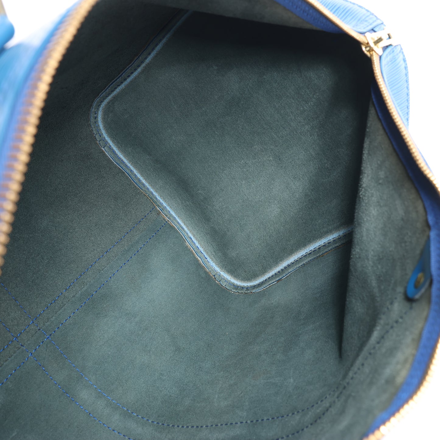 Louis Vuitton Epi Leather Keepall 45 Travel Bag in Blue M42975