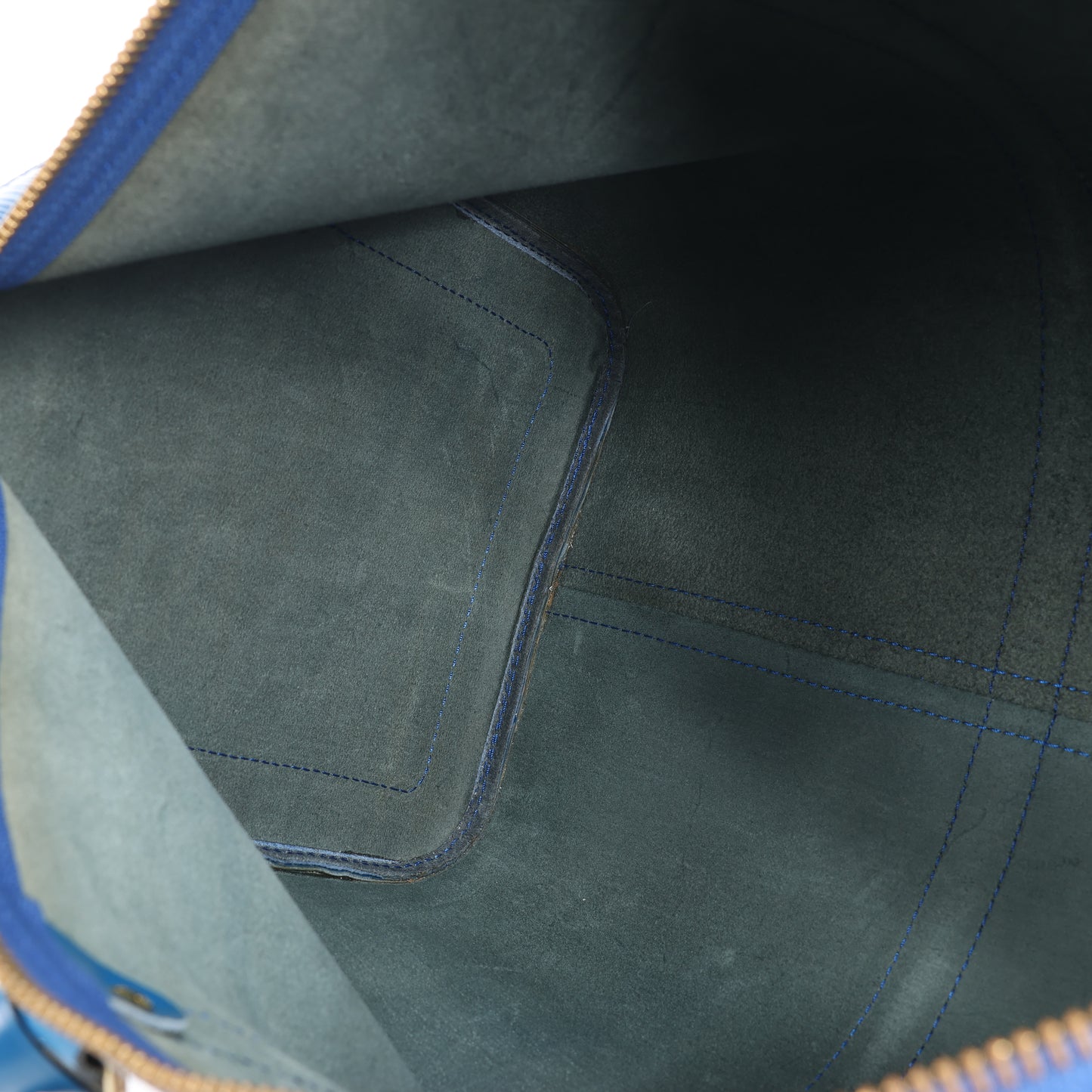 Louis Vuitton Epi Leather Keepall 45 Travel Bag in Blue M42975