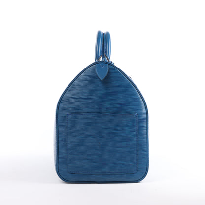 Louis Vuitton Epi Leather Keepall 45 Travel Bag in Blue M42975