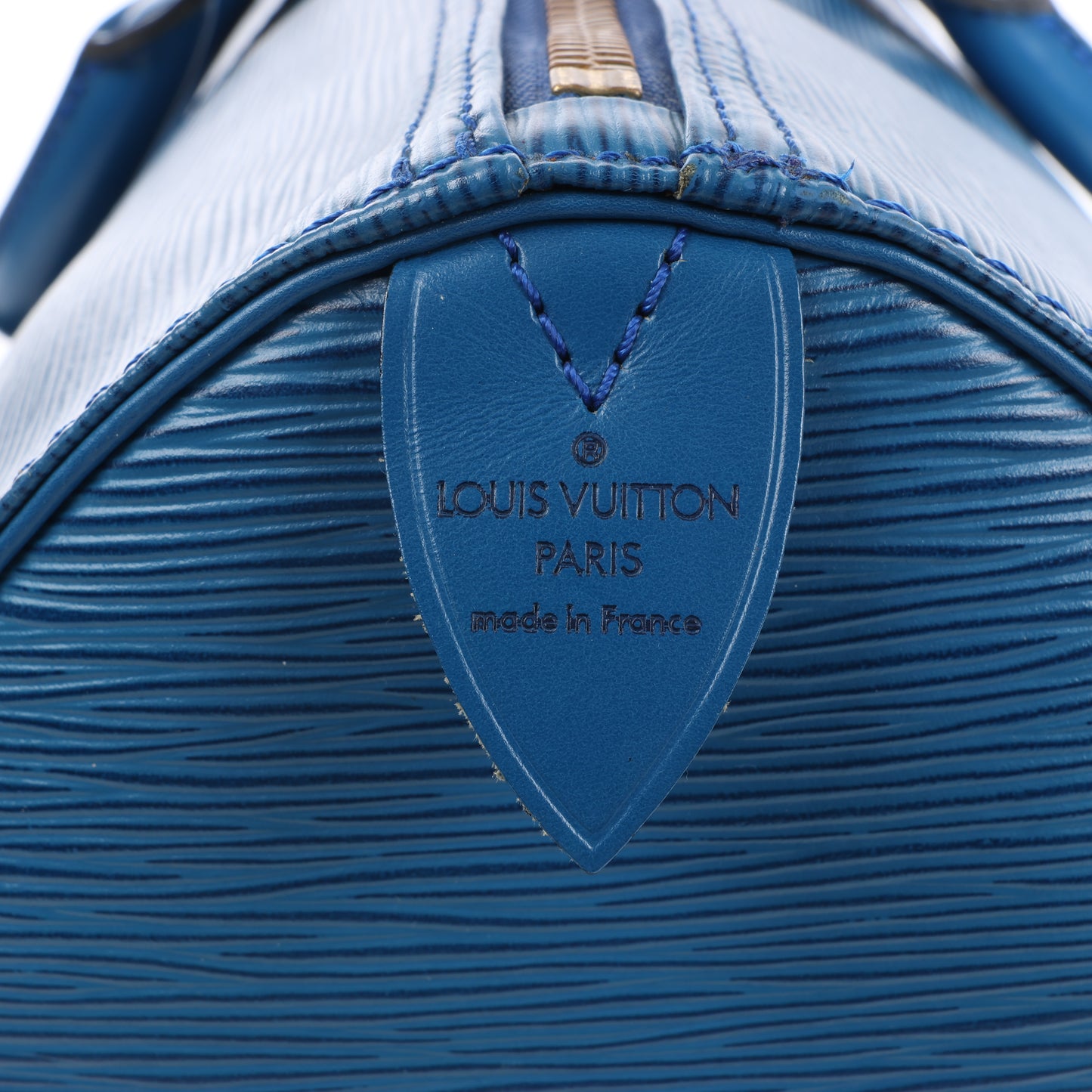 Louis Vuitton Epi Leather Keepall 45 Travel Bag in Blue M42975